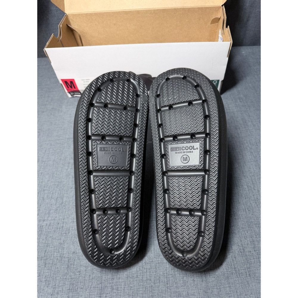 32 Degrees Cool Unisex Cushion Slides Black EVA Foam Sandals W7.5-8.5 M5.5-6.5 - Picture 5 of 8